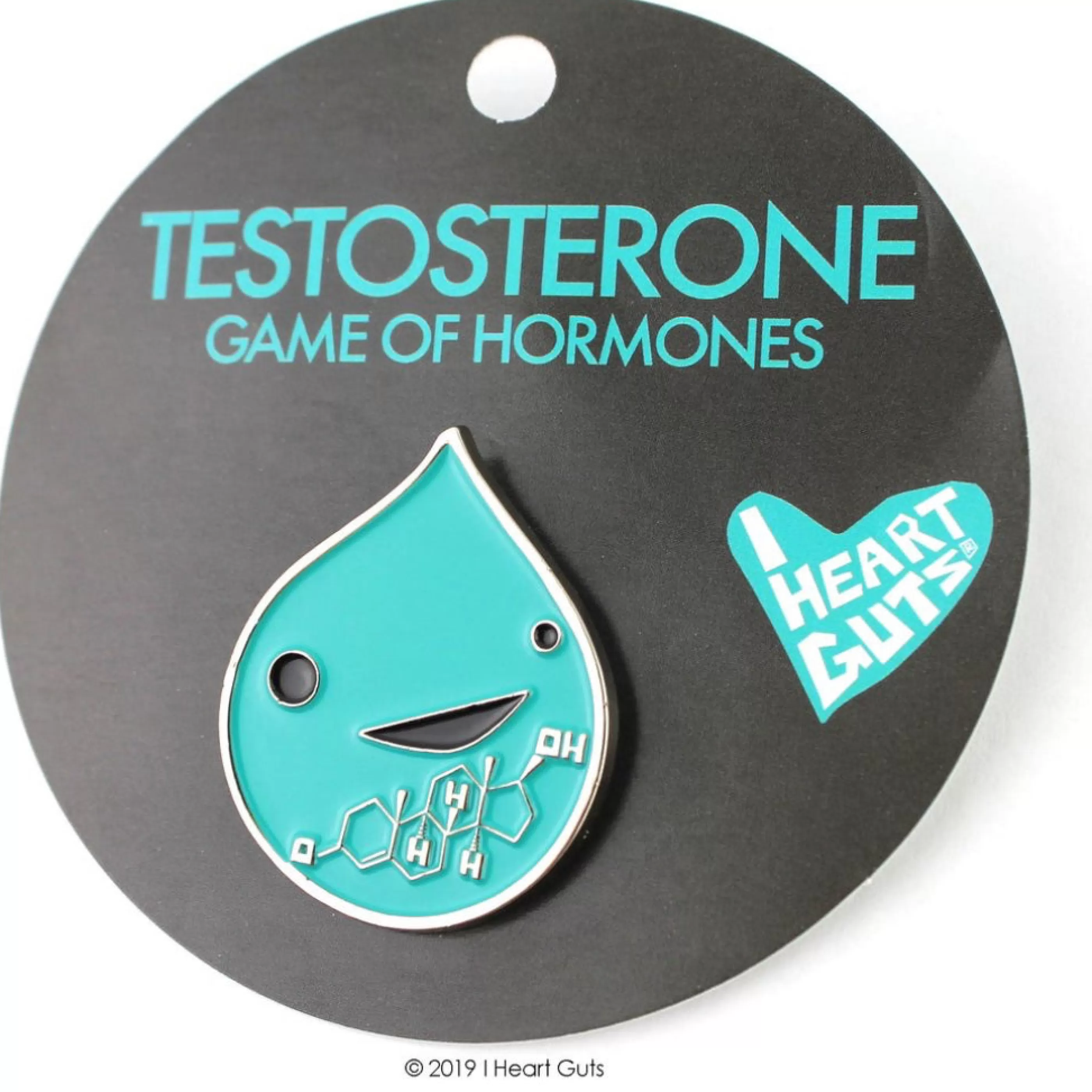 I Heart Guts Pins, Patches & Keychains>Testosterone Lapel Pin