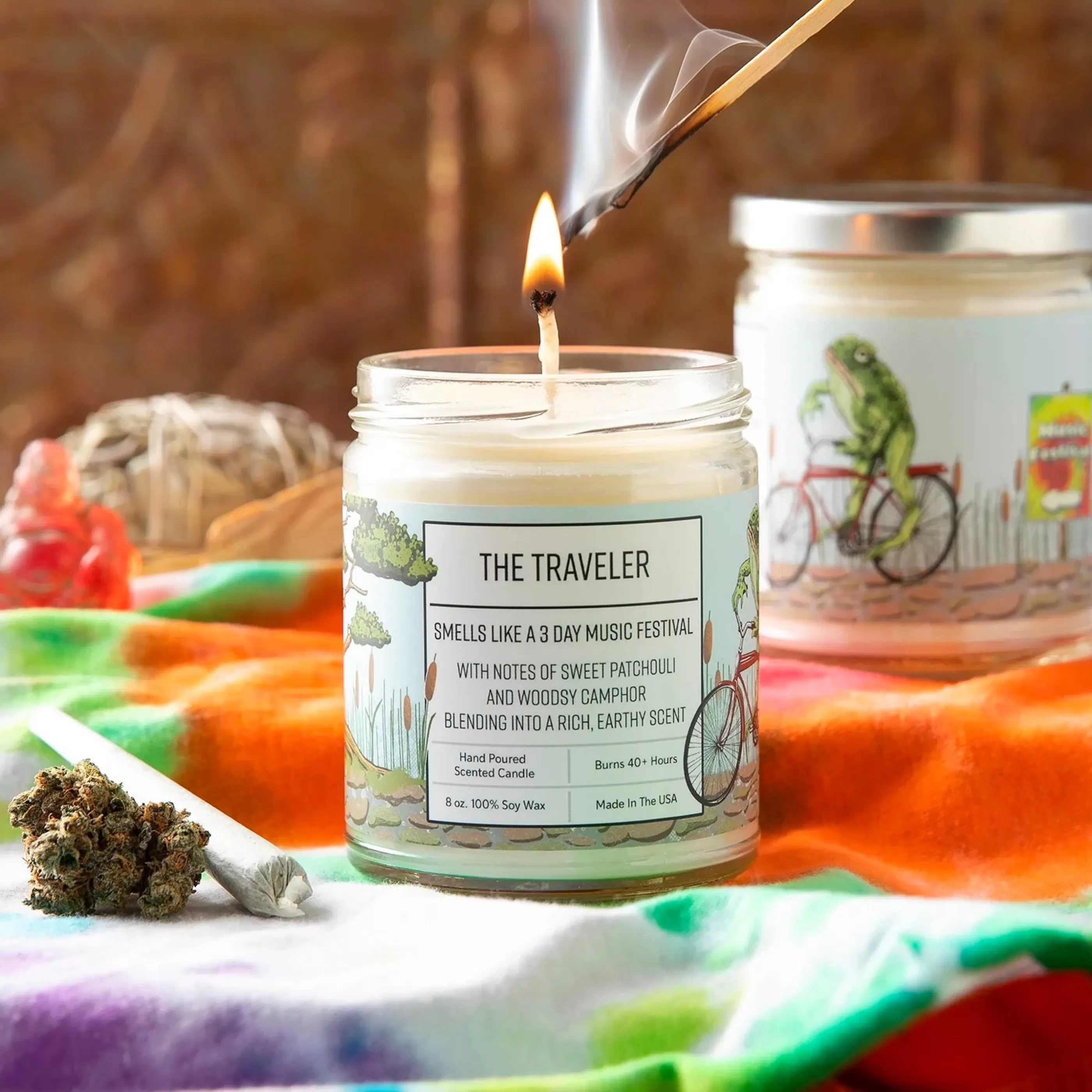 Two Little Fruits Candles & Home Fragrances>The Traveler 8Oz Soy Candle