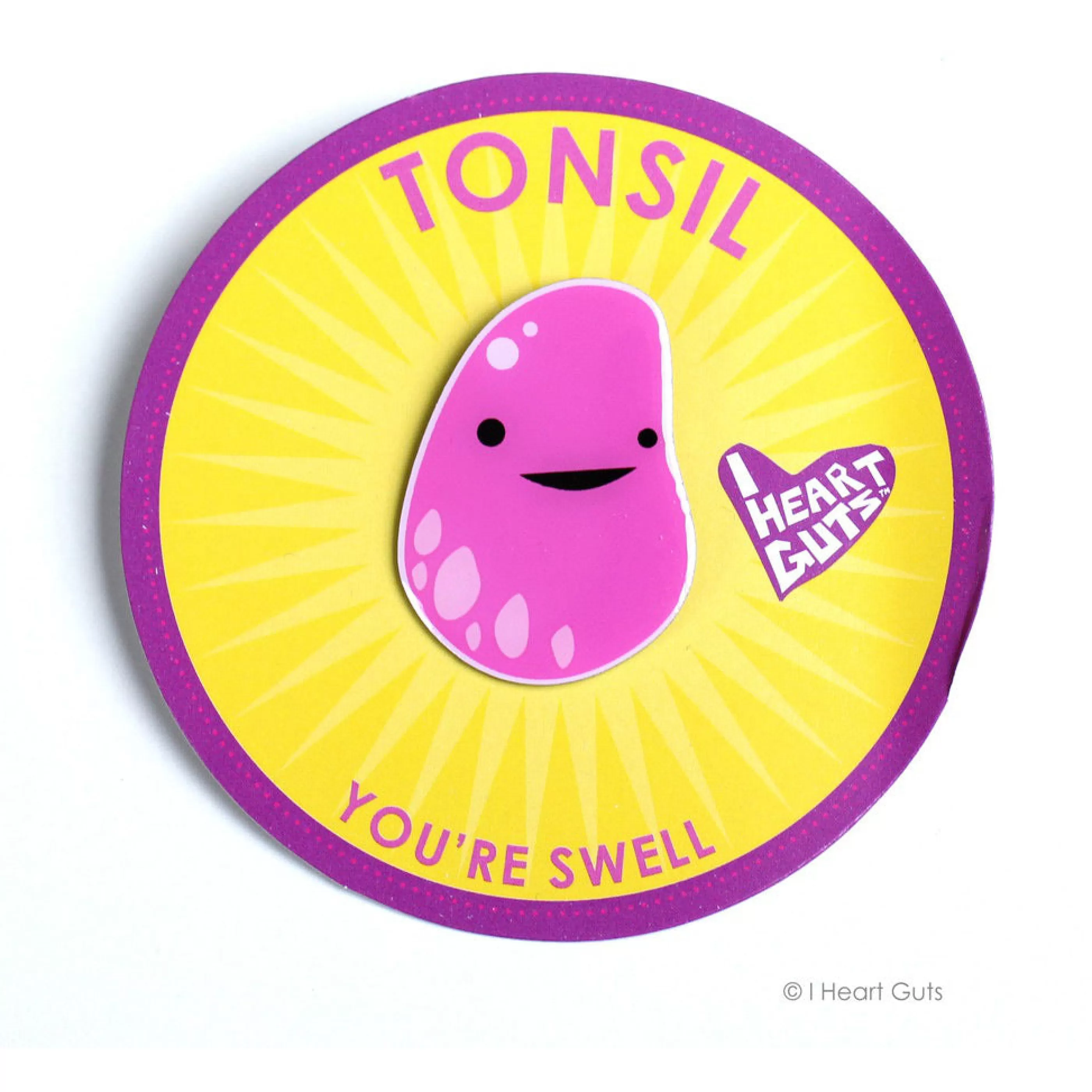 I Heart Guts Pins, Patches & Keychains>Tonsil Lapel Pin