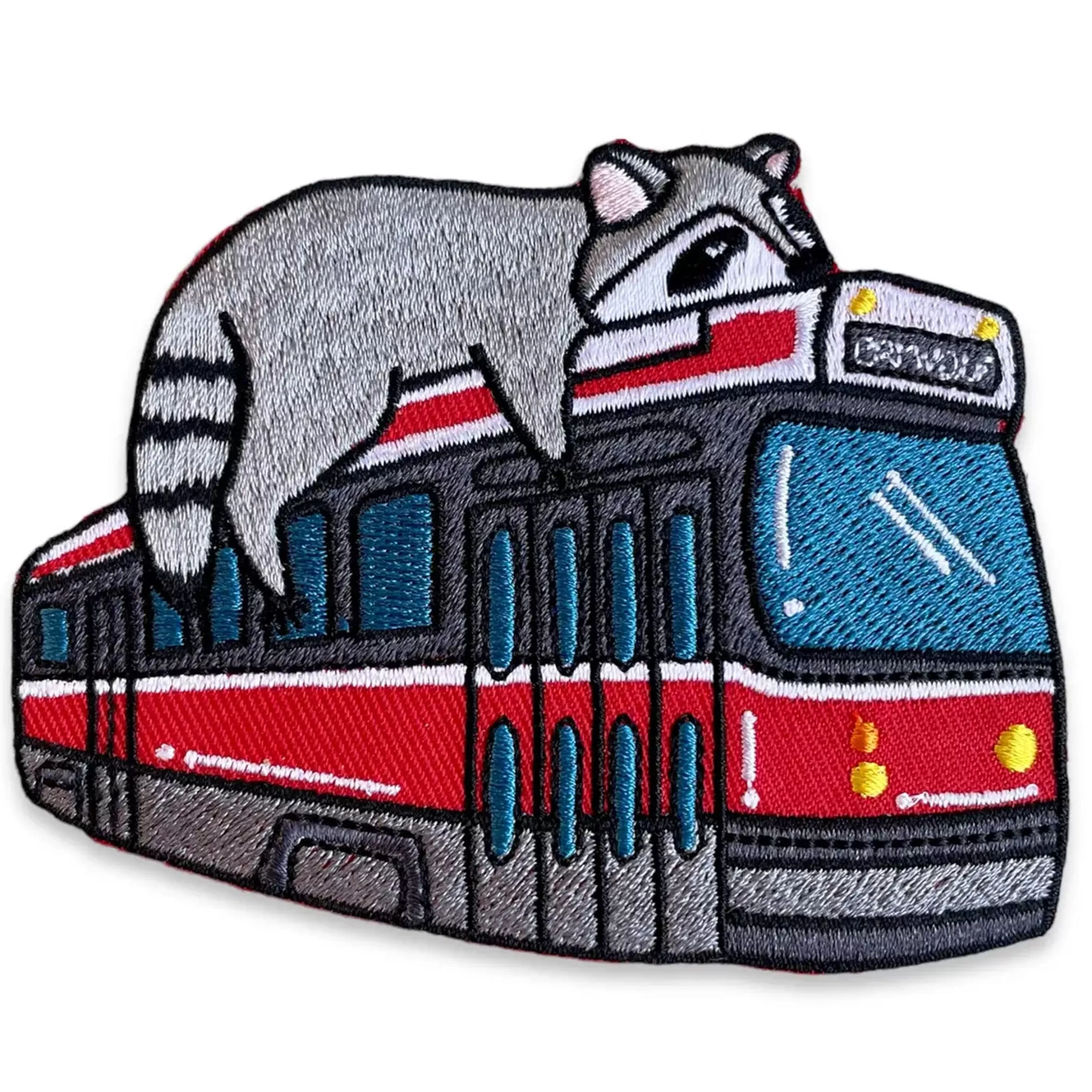 Crywolf Pins, Patches & Keychains>Toronto Raccoon Streetcar Patch