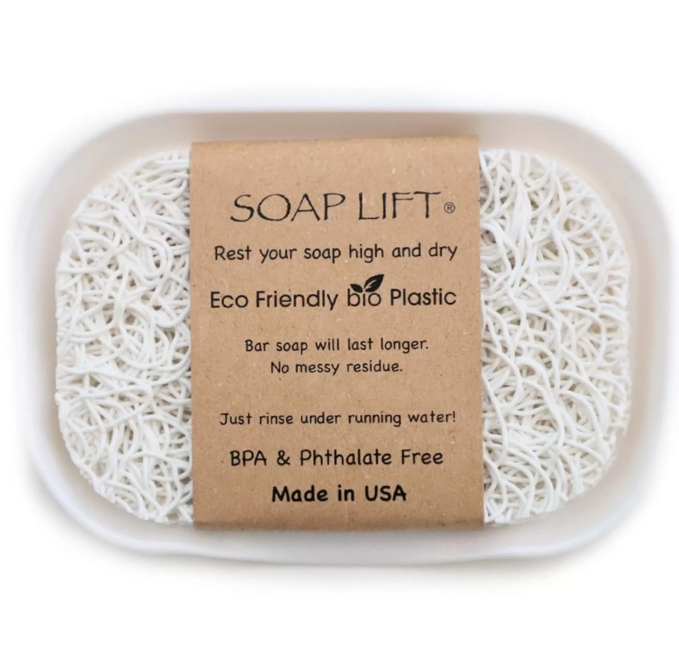 Soap Lift Bath & Shower>Waterfall Soap Dish With - White