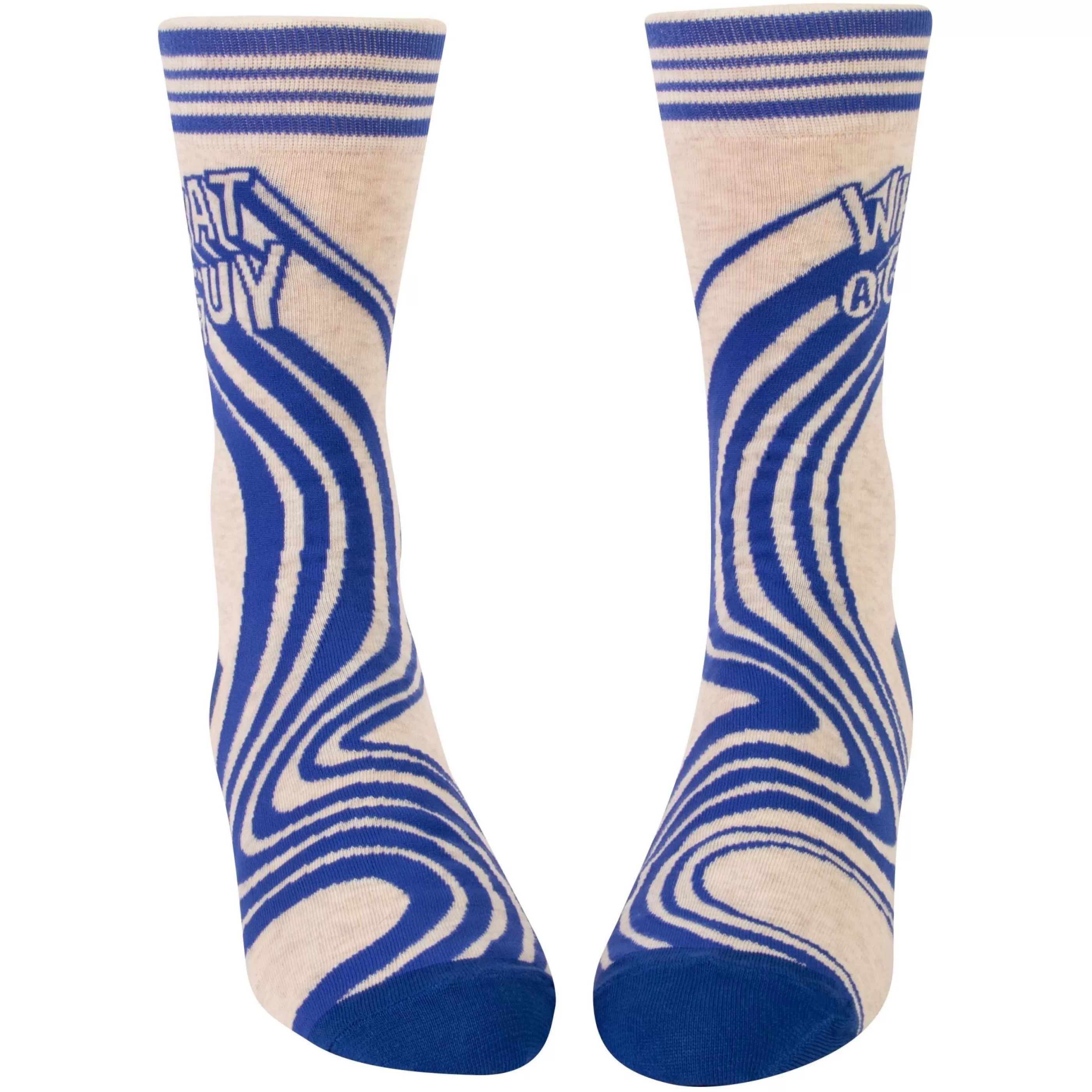 Blue Q Men's Socks>What A Guy Men's Crew Socks