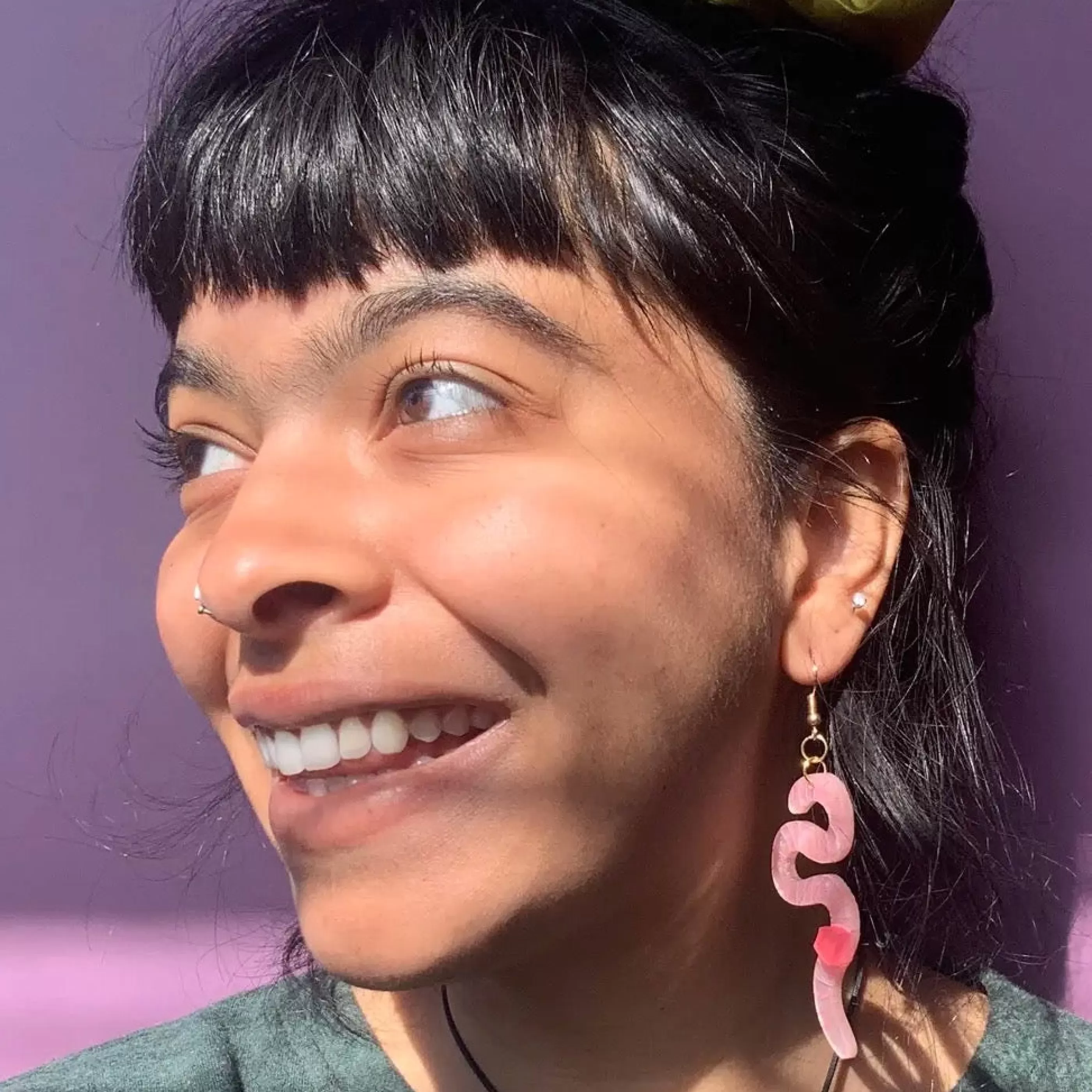 Not Picasso Jewellery>Wiggly Worm Earrings