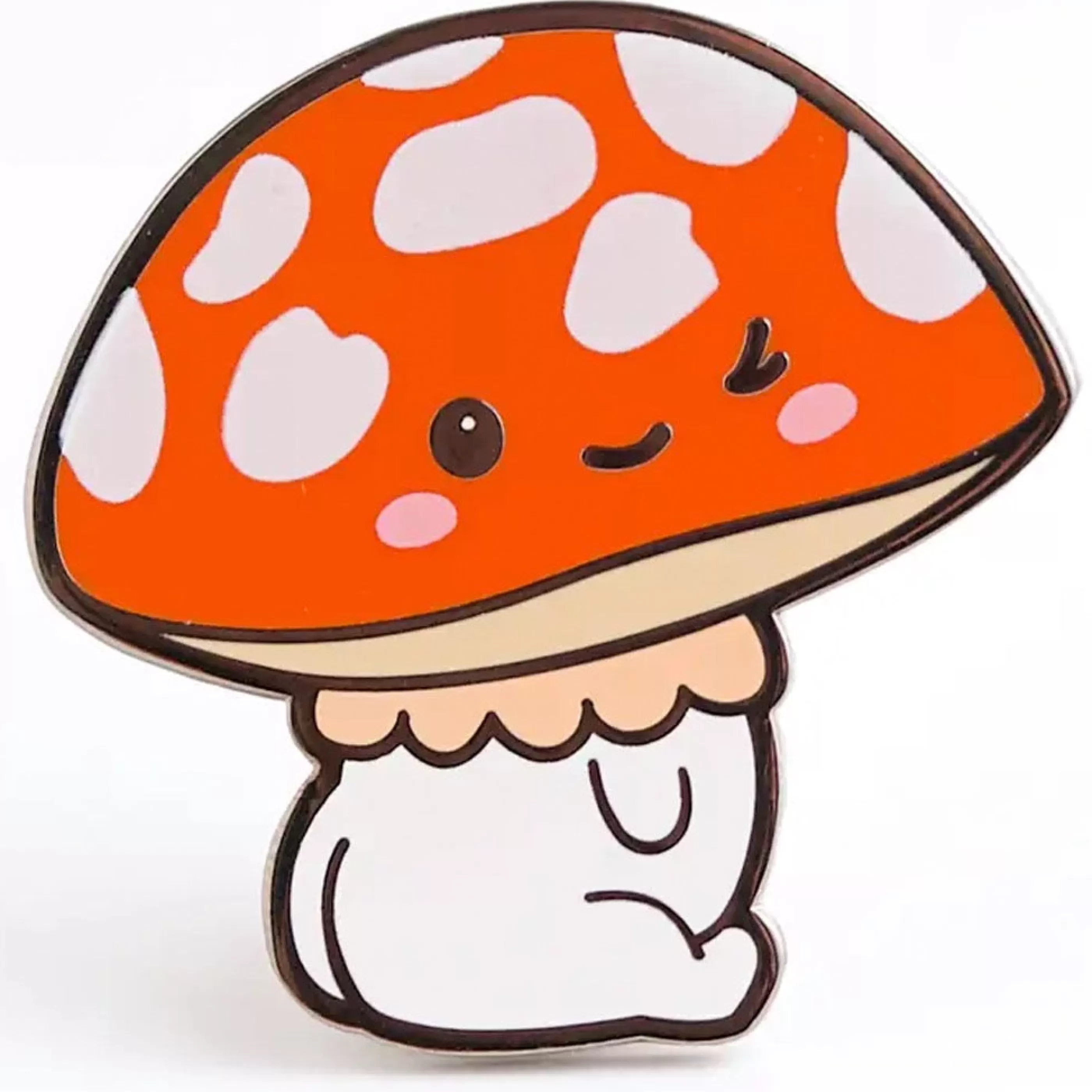 LuxCups Creative Pins, Patches & Keychains>Winking Mushroom Pin