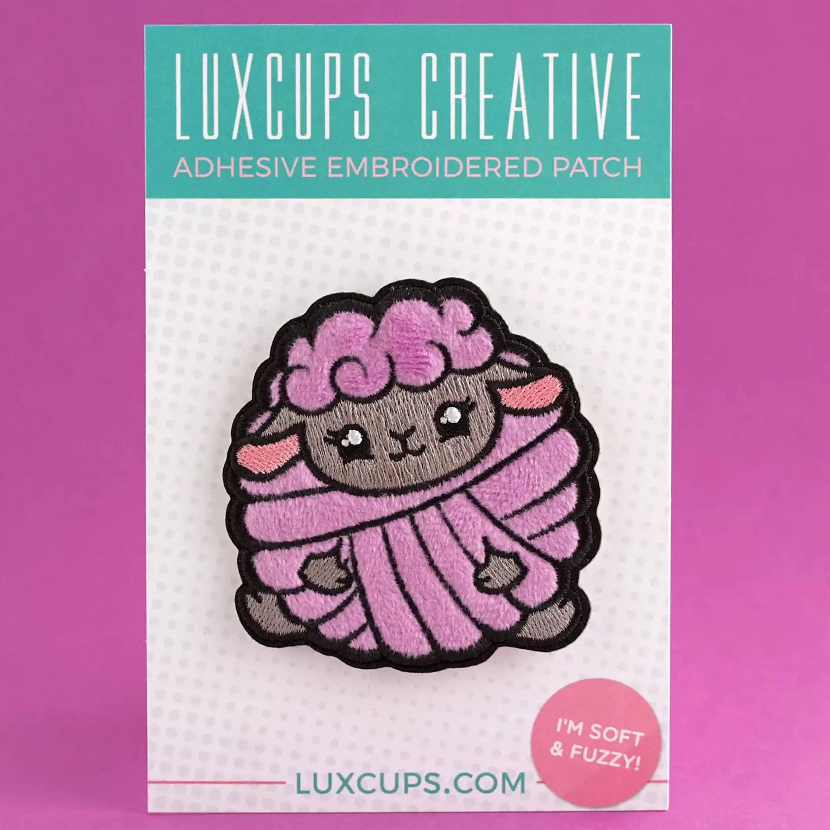 LuxCups Creative Pins, Patches & Keychains>Yarn Baaa-Ll Patch